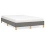Estructura de cama de tela gris oscuro 120x200 cm de vidaXL, Camas y somieres - Ref: Foro24-346803, Precio: 92,01 €, Descuent...