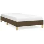 Estructura de cama de tela marrón 90x190 cm de vidaXL, Camas y somieres - Ref: Foro24-346781, Precio: 73,45 €, Descuento: %