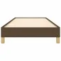 Estructura de cama de tela marrón 90x190 cm de vidaXL, Camas y somieres - Ref: Foro24-346781, Precio: 73,45 €, Descuento: %
