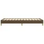Estructura de cama de tela marrón 90x190 cm de vidaXL, Camas y somieres - Ref: Foro24-346781, Precio: 73,45 €, Descuento: %