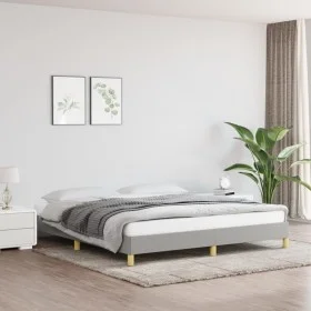 Light gray fabric bed frame 180x200 cm by vidaXL, Beds and slatted bases - Ref: Foro24-346834, Price: 112,58 €, Discount: %