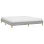 Estructura de cama gris claro tela 180x200 cm