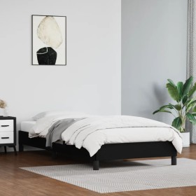 Bettgestell aus schwarzem Kunstleder, 90 x 200 cm von vidaXL, Betten und Lattenroste - Ref: Foro24-346880, Preis: 75,38 €, Ra...