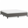 Estructura de cama de cuero sintético gris 200x200 cm de vidaXL, Camas y somieres - Ref: Foro24-347267, Precio: 146,71 €, Des...