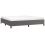 Graues Kunstlederbettgestell 200x200 cm von vidaXL, Betten und Lattenroste - Ref: Foro24-347273, Preis: 159,34 €, Rabatt: %
