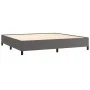 Graues Kunstlederbettgestell 200x200 cm von vidaXL, Betten und Lattenroste - Ref: Foro24-347273, Preis: 159,34 €, Rabatt: %