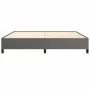Gray synthetic leather bed frame 200x200 cm by vidaXL, Beds and slatted bases - Ref: Foro24-347273, Price: 156,56 €, Discount: %