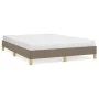 Taupe gray fabric bed frame 140x200 cm by vidaXL, Beds and slatted bases - Ref: Foro24-346822, Price: 100,73 €, Discount: %