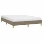 Taupe gray fabric bed frame 140x200 cm by vidaXL, Beds and slatted bases - Ref: Foro24-346822, Price: 100,73 €, Discount: %