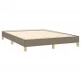 Taupe gray fabric bed frame 140x200 cm by vidaXL, Beds and slatted bases - Ref: Foro24-346822, Price: 100,73 €, Discount: %