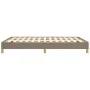 Taupe gray fabric bed frame 140x200 cm by vidaXL, Beds and slatted bases - Ref: Foro24-346822, Price: 100,73 €, Discount: %