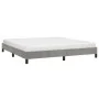 Estructura de cama de terciopelo gris claro 160x200 cm de vidaXL, Camas y somieres - Ref: Foro24-346982, Precio: 144,82 €, De...