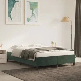 Green velvet bed frame 140x200 cm by vidaXL, Beds and slatted bases - Ref: Foro24-347327, Price: 119,84 €, Discount: %