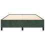 Estructura de cama de terciopelo verde 140x200 cm de vidaXL, Camas y somieres - Ref: Foro24-347327, Precio: 115,08 €, Descuen...