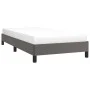 Gray synthetic leather bed frame 80x200 cm by vidaXL, Beds and slatted bases - Ref: Foro24-346872, Price: 76,44 €, Discount: %