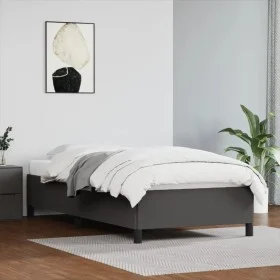 Gray synthetic leather bed frame 80x200 cm by vidaXL, Beds and slatted bases - Ref: Foro24-347219, Price: 88,06 €, Discount: %