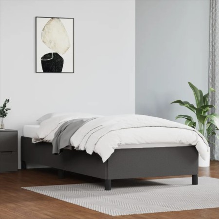 Graues Kunstlederbettgestell 80x200 cm von vidaXL, Betten und Lattenroste - Ref: Foro24-347219, Preis: 89,42 €, Rabatt: %
