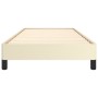 Cream synthetic leather bed frame 90x200 cm by vidaXL, Beds and slatted bases - Ref: Foro24-346882, Price: 77,21 €, Discount: %