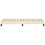 Cream synthetic leather bed frame 90x200 cm by vidaXL, Beds and slatted bases - Ref: Foro24-346882, Price: 77,22 €, Discount: %
