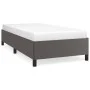 Gray synthetic leather bed frame 90x190 cm by vidaXL, Beds and slatted bases - Ref: Foro24-347225, Price: 95,11 €, Discount: %