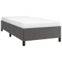 Gray synthetic leather bed frame 90x190 cm by vidaXL, Beds and slatted bases - Ref: Foro24-347225, Price: 95,11 €, Discount: %