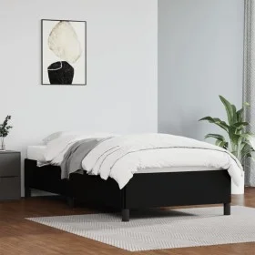 Black synthetic leather bed frame 80x200 cm by vidaXL, Beds and slatted bases - Ref: Foro24-347215, Price: 70,71 €, Discount: %