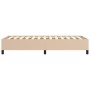 Cappuccino synthetic leather bed frame 100x200 cm by vidaXL, Beds and slatted bases - Ref: Foro24-347238, Price: 75,59 €, Dis...