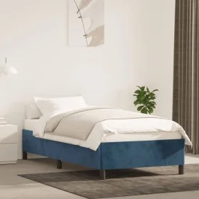Blue velvet bed frame 80x200 cm by vidaXL, Beds and slatted bases - Ref: Foro24-347292, Price: 80,45 €, Discount: %