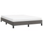 Gray synthetic leather bed frame 140x190 cm by vidaXL, Beds and slatted bases - Ref: Foro24-346902, Price: 107,42 €, Discount: %