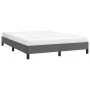 Gray synthetic leather bed frame 140x190 cm by vidaXL, Beds and slatted bases - Ref: Foro24-346902, Price: 103,93 €, Discount: %