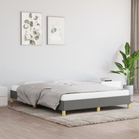 Bettgestell aus dunkelgrauem Stoff, 140 x 190 cm von vidaXL, Betten und Lattenroste - Ref: Foro24-346811, Preis: 123,90 €, Ra...