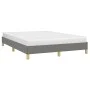 Dark gray fabric bed frame 140x190 cm by vidaXL, Beds and slatted bases - Ref: Foro24-346811, Price: 125,34 €, Discount: %