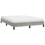Light gray velvet bed frame 140x200 cm by vidaXL, Beds and slatted bases - Ref: Foro24-346976, Price: 112,52 €, Discount: %