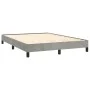 Light gray velvet bed frame 140x200 cm by vidaXL, Beds and slatted bases - Ref: Foro24-346976, Price: 112,52 €, Discount: %