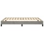 Light gray velvet bed frame 140x200 cm by vidaXL, Beds and slatted bases - Ref: Foro24-346976, Price: 114,41 €, Discount: %