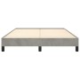 Light gray velvet bed frame 140x200 cm by vidaXL, Beds and slatted bases - Ref: Foro24-346976, Price: 114,41 €, Discount: %