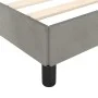 Light gray velvet bed frame 140x200 cm by vidaXL, Beds and slatted bases - Ref: Foro24-346976, Price: 112,52 €, Discount: %
