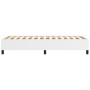 Bettgestell aus weißem Kunstleder, 90 x 190 cm von vidaXL, Betten und Lattenroste - Ref: Foro24-347222, Preis: 102,63 €, Raba...