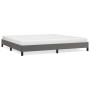 Gray synthetic leather bed frame 200x200 cm by vidaXL, Beds and slatted bases - Ref: Foro24-346926, Price: 127,29 €, Discount: %