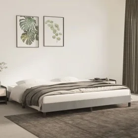 Light gray velvet bed frame 180x200 cm by vidaXL, Beds and slatted bases - Ref: Foro24-346994, Price: 122,89 €, Discount: %