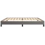 Gray synthetic leather bed frame 200x200 cm by vidaXL, Beds and slatted bases - Ref: Foro24-346926, Price: 127,29 €, Discount: %
