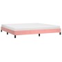 Estructura de cama de terciopelo rosa 200x200 cm de vidaXL, Camas y somieres - Ref: Foro24-346999, Precio: 108,23 €, Descuent...