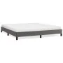 Gray synthetic leather bed frame 200x200 cm by vidaXL, Beds and slatted bases - Ref: Foro24-346920, Price: 110,62 €, Discount: %