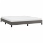 Gray synthetic leather bed frame 200x200 cm by vidaXL, Beds and slatted bases - Ref: Foro24-346920, Price: 114,89 €, Discount: %