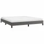 Gray synthetic leather bed frame 200x200 cm by vidaXL, Beds and slatted bases - Ref: Foro24-346920, Price: 110,62 €, Discount: %