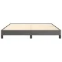 Gray synthetic leather bed frame 200x200 cm by vidaXL, Beds and slatted bases - Ref: Foro24-346920, Price: 110,62 €, Discount: %