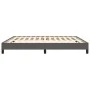 Gray synthetic leather bed frame 200x200 cm by vidaXL, Beds and slatted bases - Ref: Foro24-346920, Price: 110,62 €, Discount: %