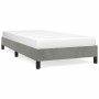Hellgrauer Samtbettrahmen 100x200 cm von vidaXL, Betten und Lattenroste - Ref: Foro24-346958, Preis: 95,97 €, Rabatt: %