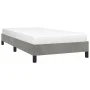 Light gray velvet bed frame 100x200 cm by vidaXL, Beds and slatted bases - Ref: Foro24-346958, Price: 95,80 €, Discount: %