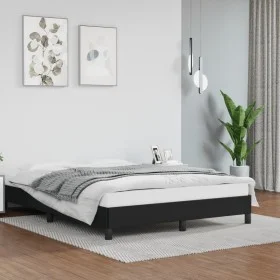 Bettgestell aus schwarzem Kunstleder, 140 x 200 cm von vidaXL, Betten und Lattenroste - Ref: Foro24-346904, Preis: 98,19 €, R...
